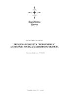 Primjena koncepta "Zero energy" izgradnje: studija izgrađenog objekta