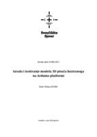 Izrada i testiranje modela 3D pisača baziranog na Arduino platformi