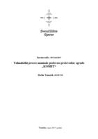 Tehnološki proces montaže poslovno proizvodne zgrade "Komet"