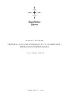 Primjena Lean metodologije u logističkim i proizvodnim procesima