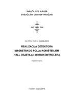 Realizacija detektora magnetskog polja korištenjem Hall osjetila i mikrokontrolera