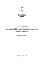 Upravljanje LED matričnim zaslonom pomoću Arduino platforme