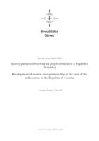 Razvoj poduzetništva žena na prijelazu tisućljeća u Republici Hrvatskoj
