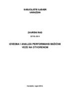 Izvedba i analiza performansi bežične veze na otvorenom