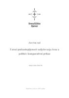 Uzroci podzastupljenosti sudjelovanja žena u politici: komparativni prikaz