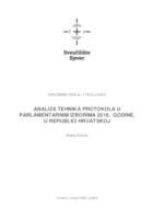 Analiza tehnika protokola u parlamentarnim izborima 2016. godine u Republici Hrvatskoj