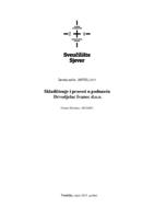 Skladištenje i procesi u poduzeću Drvodjelac Ivanec d.o.o.