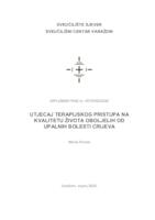 Utjecaj terapijskog pristupa na kvalitetu života oboljelih od upalnih bolesti crijeva