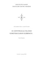 CE certifikacija čeličnih konstrukcijskih elemenata