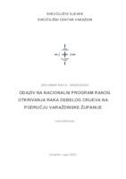 Odaziv na Nacionalni program ranog otkrivanja raka debelog crijeva na području Varaždinske županije