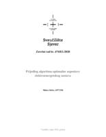 Prijedlog algoritma optimalne uspostave elektroenergetskog sustava