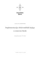 Implementacija elektroničkih knjiga u osnovnu školu