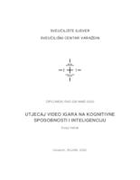 Utjecaj video igara na kongitivne sposobnosti i inteligenciju
