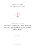 Strategije komuniciranja s manjinskim grupama primjenom postizanja grupne pristranosti