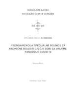 Reorganizacija rada specijalne bolnice za kronične bolesti dječje dobi Gornja Bistra za vrijeme pandemije COVID-19