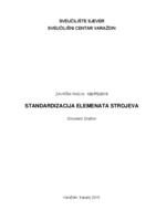 Standardizacija elemenata strojeva