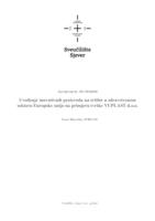 Uvođenje inovativnih proizvoda na tržište u zdravstvenom sektoru Europske unije na primjeru tvrtke VUPLAST