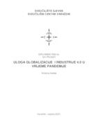 Uloga globalizacije i Industrije 4.0 u vrijeme pandemije