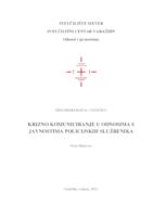 Krizno komuniciranje u odnosima s javnostima policijskih službenika