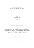 Veganstvo na društvenim mrežama: Kako sadržaj na društvenim mrežama utječe na trendove u prehrani