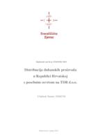 Distribucija duhanskih proizvoda u Republici Hrvatskoj s posebnim osvrtom na TDR d.o.o.