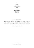 Rekonstrukcija objekta "Kino DOM" u zoni zaštite povijesne urbanističke cjeline i graditeljskih sklopova grada Varaždina