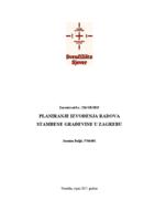 Planiranje izvođenja radova stambene građevine u Zagrebu