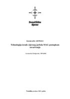 Tehnologija izrade cijevnog jarbola MAG postupkom zavarivanja