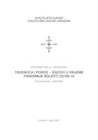 Trudnoća i porod - izazovi u vrijeme pandemije bolesti COVID-19