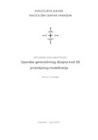 Uporaba generativnog dizajna kod 3D prototipnog modeliranja