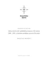 Odraz društvenih i političkih promjena u Hrvatskoj 1989.-1991. u lokalnim medijima sjeverne Hrvatske