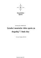 Izrada i montaža video spota za događaj 7. funk day