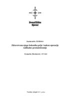 Zdravstvena njega bolesnika prije i poslije operacije radikalne prostatektomije