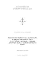 Mogućnost korištenja mlinova na rijekama za proizvodnju električne energije - primjer "Matinog mlina" na rijeci Donjoj Dobri