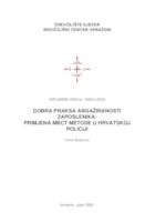 Dobra praksa angažiranosti zaposlenika: primjena MBCT metode u hrvatskoj policiji