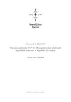 Utjecaj pandemije COVID-19 na poslovanje odabranih logističkih poduzeća u Republici Hrvatskoj