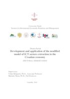 Development and application of the modified model of ICT sectors extraction in the Croatian economy