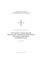 Povezanost emocionalne regulacije i kontrole medicinskih sestara/tehničara s komunikacijom