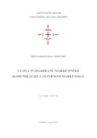 Uloga integrirane marketinške komunikacije u internom marketingu