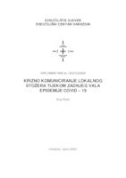 Krizno komuniciranje lokalnog stožera u zadnjem valu epidemije COVID 19