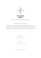 Transformacija organizacije iz funkcijske u procesnu strukturu na primjeru poduzeća Knauf Insulation d.o.o.