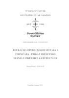 Edukacija operacijskih sestara i tehničara - prikaz trenutnog stanja i smjernice za budućnost