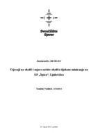 Utjecaji na okoliš i mjere zaštite okoliša tijekom miniranja na EP "Špica", Ljubeščica