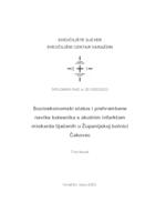 Socioekonomski status i prehrambene navike bolesnika s akutnim infarktom miokarda liječenih u Županijskoj bolnici Čakovec