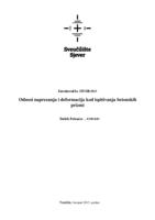 Odnosi naprezanja i deformiranja kod ispitivanja betonskih prizmi