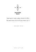 Trendovi i dinamika poslovanjaodabranih logističkih poduzeća