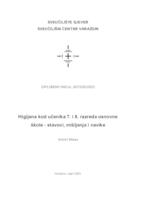 Higijena kod učenika 7. i 8. razreda osnovne škole - stavovi, mišljenja i navike