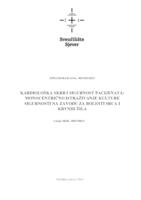 Kardiološka skrb i sigurnost pacijenata: monocentrično istraživanje kulture sigurnosti na zavodu za bolesti srca i krvnih žila