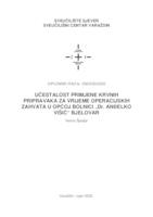 Učestalost primjene krvnih pripravaka za vrijeme operacijskih zahvata u Općoj bolnici "Dr. Anđelko Višić" Bjelovar