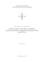 Učestalost nastanka, uzroci i liječenje sepse u jedinici intenzivnog liječenja